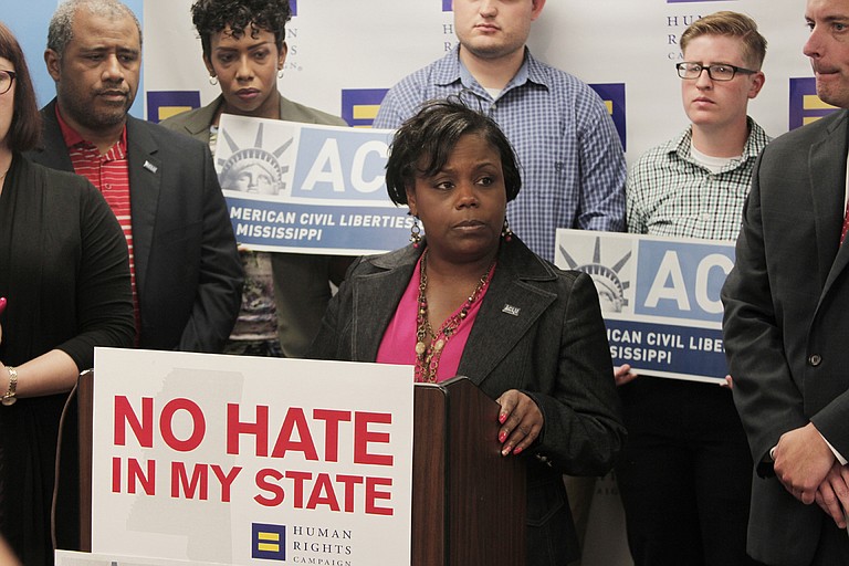 Jennifer Riley-Collins, the executive director of the ACLU of Mississippi, said her organization will proceed with its lawsuit to prove that the House Bill 1523, now a state law, is unconstitutional.
