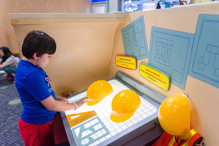 The "Curious George: Let's Get Curious" exhibit at the Mississippi Children's Museum focuses on areas such as science, technology, engineering, art and math, collectively known as STEAM. Photo courtesy Mississippi Children's Musuem
