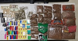 The Mississippi Department of Corrections found and confiscated the most illegal contraband—more than 100 phones—so far this year at Alcorn County Regional Facility this week. Photo courtesy MDOC