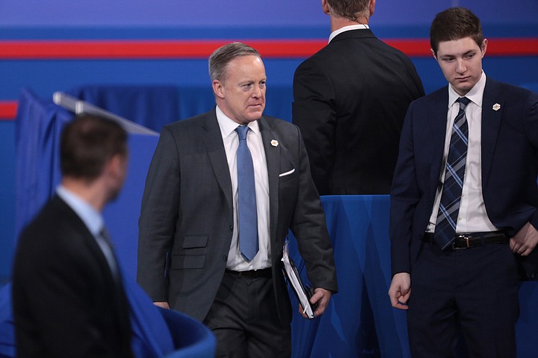 White House press secretary Sean Spicer, President Donald Trump's embattled spokesman during the first six months of his presidency, is resigning his position, according to two people with knowledge of the decision. Photo courtesy Flickr/Gage Skidmore