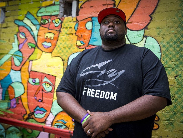 Baton Rouge, La., hip-hop artist Marcel P. Black performs Friday, July 28, at Land Vs. Ocean as part of the Building Bridges Tour. Photo courtesy Marcel P. Black