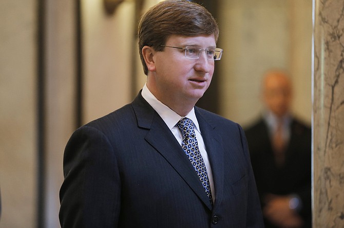 Jim Hood, the state's attorney general, and Tate Reeves (pictured), the lieutenant governor, voiced their stark differences on the state budget in back-to-back speeches at the Neshoba County Fair.