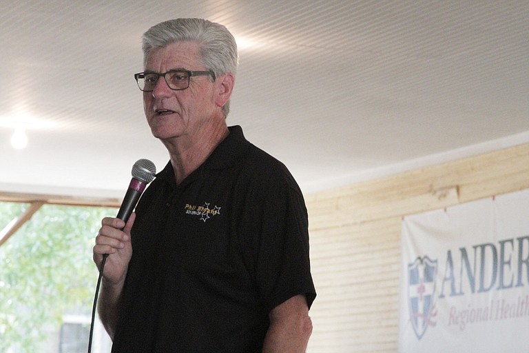 Gov. Phil Bryant defended incentives for corporations and talked about his plan for early education in daycare centers at the Neshoba County Fair on Thursday.