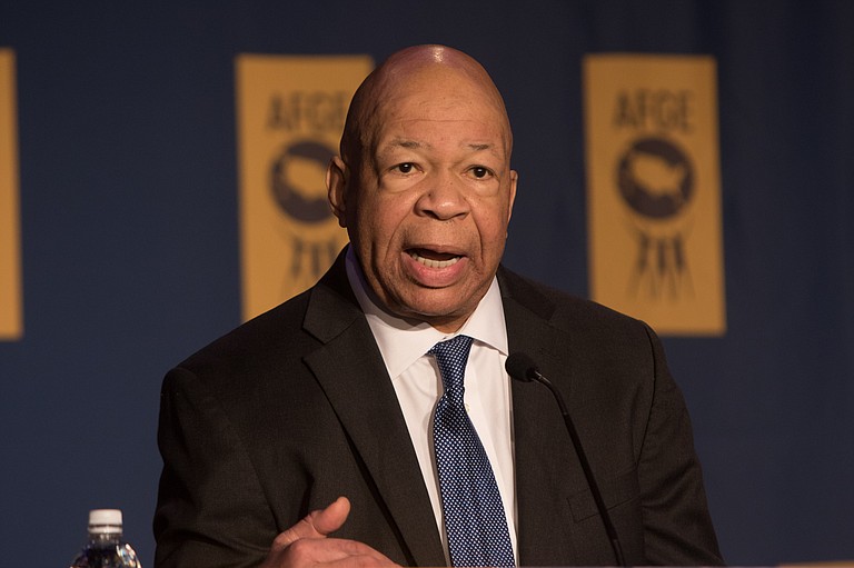 Rep. Elijah Cummings, D-Md. (right), said in a letter to businessman Bijan Kian that he also wants Kian to produce documents relating to Michael Flynn's travels and ties to foreign businesses. Photo courtesy Flickr/American Federation of Government Employees