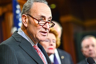 Senate Minority Leader Chuck Schumer said he will push the federal agencies to reconsider withdrawing the proposed regulation. Photo courtesy Flickr/Senate Democrats