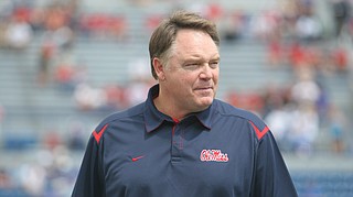Former Mississippi coach Houston Nutt's civil lawsuit against the school and its athletics foundation has been dismissed by a federal judge. Photo courtesy Ole Miss