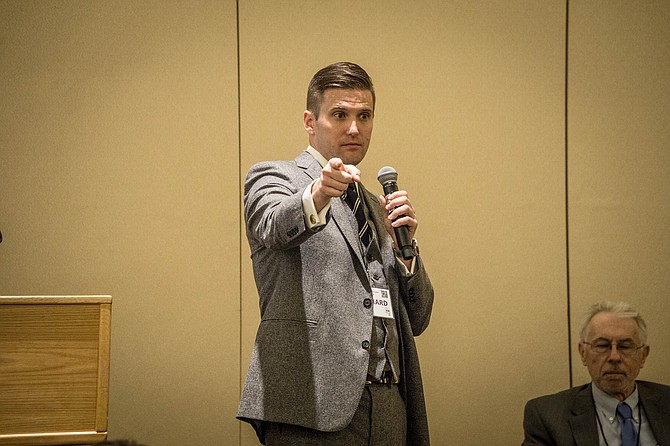 White nationalist Richard Spencer told reporters at a news conference Monday that he thought Trump should have criticized state and local authorities for their handling of security at the Charlottesville rally. Photo courtesy Flickr/V@s