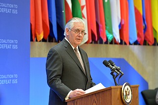 Secretary of State Rex Tillerson on Friday condemned hate speech and bigotry as un-American and antithetical to the values on which the U.S. was founded and promotes abroad. He also lamented a lack of diversity in the U.S. diplomatic corps and pledged to increase minority hiring. Photo courtesy Flickr/State Department