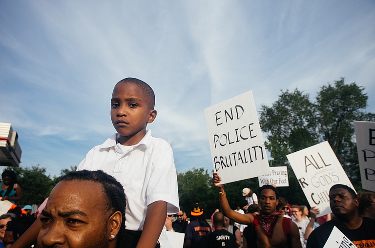 The St. Louis area has a history of unrest in such cases, including after the fatal shooting of Michael Brown in Ferguson in 2014. Protests, some of them violent, erupted after the black 18-year-old, who was unarmed, was killed by a white police officer. The officer wasn't charged but later resigned. Photo courtesy Flickr/Jamelle Bouie