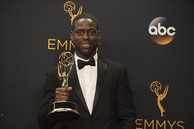 Sterling K. Brown, whose role in "This Is Us" earned him the top drama series actor trophy, paid tribute to the last African-American man to win in the category, Andre Braugher in 1998 for his role as a police detective in "Homicide: Life on the Street." Photo courtesy Flickr/Disney/ABC Television Group