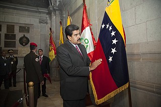 Venezuelan President Nicolas Maduro responded to Trump urging world leaders to help restore "democracy and political freedoms" in Venezuela by calling the U.S. president "the new Hitler" of international politics. Photo courtesy Flickr/Cancillería del Ecuador
