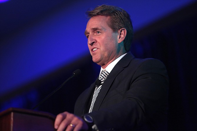 Sen. Jeff Flake, R-Ariz., who has introduced his own immigration legislation, said it was unlikely the Senate would accept a proposal slashing legal immigration, noting that any DACA legislation will have to attract Democratic support. Photo courtesy Flickr/Gage Skidmore