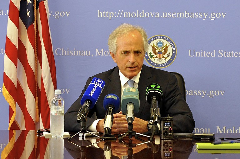 The White House, hard-right conservatives and House GOP lawmakers all directed their ire at the Senate GOP this week amid the escalating feud between President Donald Trump and Republican Sen. Bob Corker (pictured). Photo courtesy Flickr/U.S. Embassy Moldova