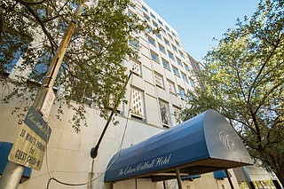 Developers of the Edison Walthall Building have cleared and cleaned the inside of the 1920s era hotel and plan to start new construction this month. Photo by Stephen Wilson