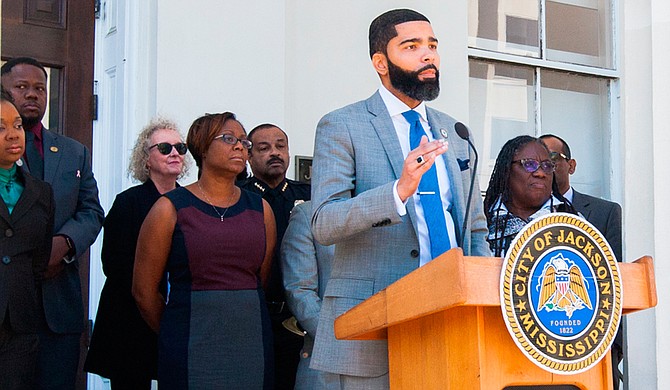 Mayor Chokwe A. Lumumba announced the formation of a commission with the governor’s office, City of Jackson, the W.K. Kellogg Foundation and Jackson Public Schools to work toward solutions in the school district, which just received its second “F” grade in a row. Photo courtesy Stephen Wilson