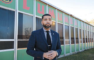 Mayor Lumumba (pictured here on the campaign trail) campaigned on the promise to make Jackson the most “radical” city on the planet.