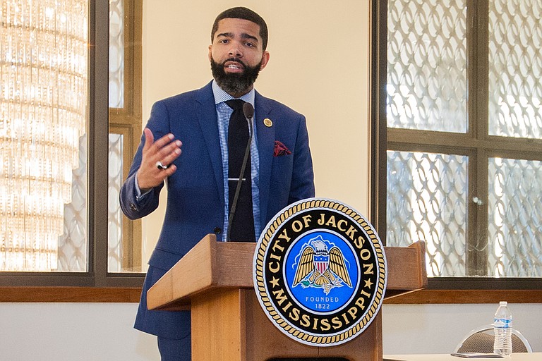 Mayor Lumumba mentioned several initiatives, from a movie theater to a blight elimination program that rely on outside funding. While these ideas are exciting, they are difficult for journalists to cover accurately for Jacksonians. Photo by Stephen Wilson