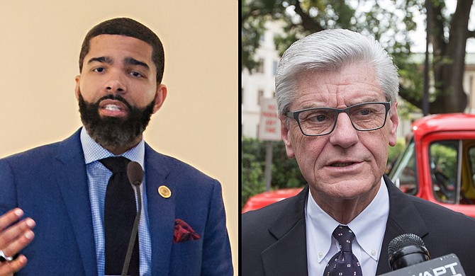 Mayor Chokwe Antar Lumumba and Gov. Phil Bryant announced the 15-member Better Together Commission, which will control the hiring of a contractor, community listening sessions and completing a study of Jackson Public Schools. Photo by Stephen WIlson and Imani Khayyam
