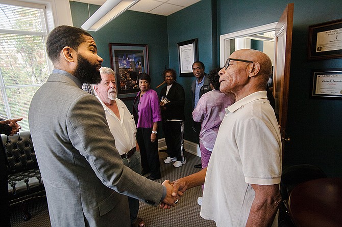 Mayor Chokwe A. Lumumba opened his office chambers to the public on Nov. 3, inviting citizens and media alike on a tour in City Hall. Photo by Stephen Wilson