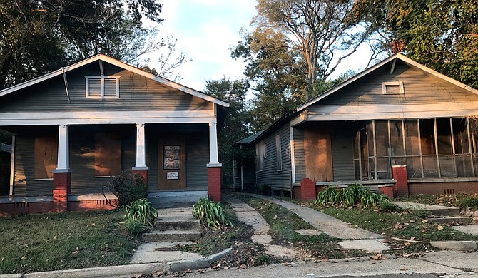 The Scott Ford Houses on Cohea Street, now falling apart, were once home to a former slave and her daughter, a midwife. Photo by Ko Bragg