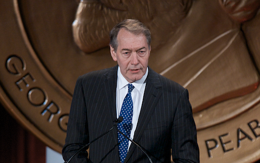 CBS News fired morning show host Charlie Rose on Tuesday, less than 24 hours after several women who worked with him on his PBS interview show alleged a pattern of sexual misconduct, including groping and walking naked in front of them. Photo courtesy Flickr/Peabody Awards