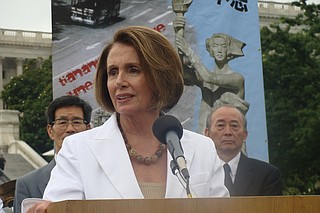 Minority Leader Nancy Pelosi said she prayed for Conyers, who was hospitalized in Detroit, and his family. "However," she said, "Congressman Conyers should resign." Photo courtesy Flickr/Nancy Pelosi