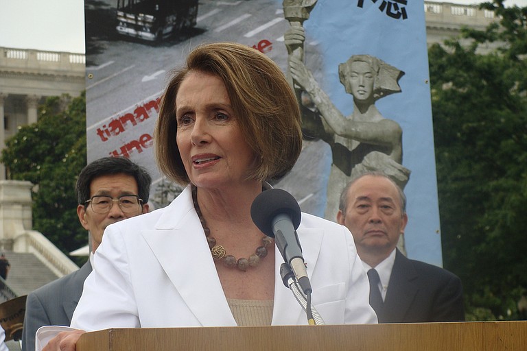 Minority Leader Nancy Pelosi said she prayed for Conyers, who was hospitalized in Detroit, and his family. "However," she said, "Congressman Conyers should resign." Photo courtesy Flickr/Nancy Pelosi