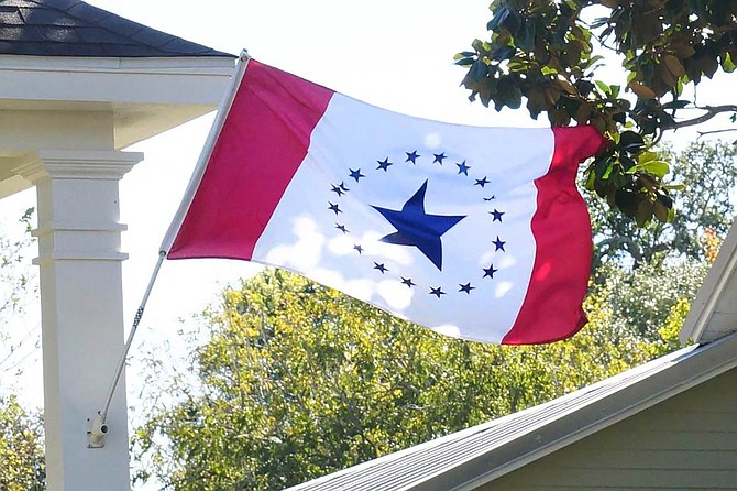 A group of Mississippians, called the Stennis Flag Flyers, is choosing to fly the Stennis flag instead of the current Mississippi flag hoping to sway legislative opinion. Photo courtesy Stennis Flag Flyers