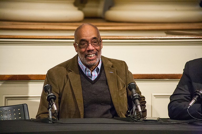 Inside Mississippi's Old Capitol, Charles Cobb Jr., a civil-rights veteran and journalist, recalled working in Mississippi with the Student Nonviolent Coordinating Committee.