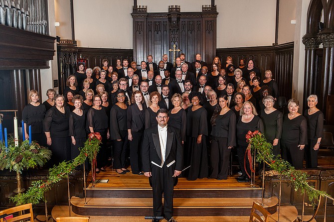 The Grande Chorus of the Mississippi Chorus performs the first movement of Handel’s “Messiah” on Saturday, Dec. 16, at Woodland Hills Baptist Church. Photo courtesy of the Mississippi Chorus