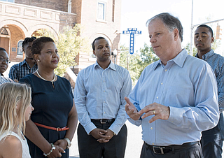 Doug Jones scored the first Democratic Senate victory in a quarter-century in Alabama, one of the reddest of red states, and proved anew that party loyalty is anything but certain in the age of Trump. Photo courtesy dougjonesforsenate.com