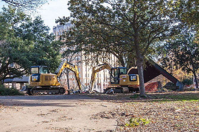 Downtown Jackson’s Smith Park is undergoing its second phase of renovations and is currently closed to the public. Stakeholders want to revitalize the park, but do not want to displace homeless residents that make use of it.