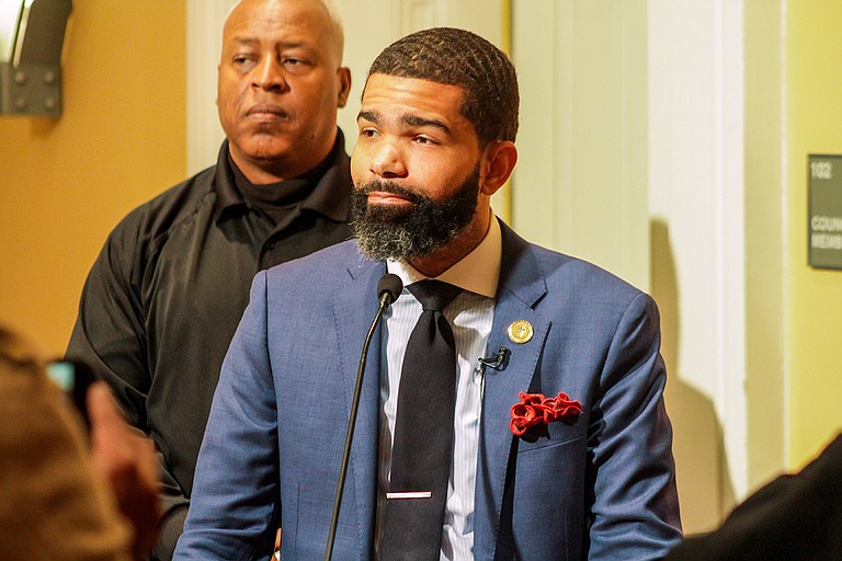 Mayor Chokwe A. Lumumba underscored the necessity to invest in Jackson's aging infrastructure that his administration inherited at a press conference on Jan. 17, 2018. Even the City of Jackson was closed that day.