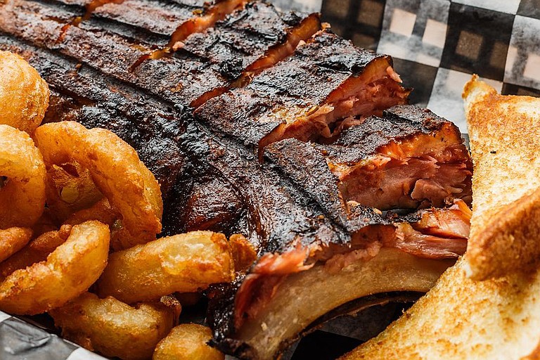 The menu at Steve's features barbecue nachos, sliders, smoked baby back ribs, pulled pork, sliced brisket sandwiches, smoked turkey breast, smoked sausage hoagies, burgers and more. Photo courtesy Steve's Ribs and Grill