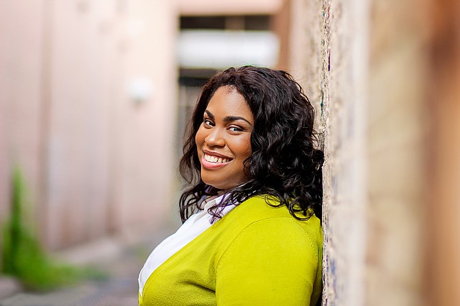 The Council for Christian Colleges & Universities presented Belhaven University alumnus Angie Thomas, author of New York Times best-selling book "The Hate U Give," with its 2018 Young Alumni Award on Feb. 1 during the annual CCCU International Forum in Dallas. Photo courtesy Anissa Photography