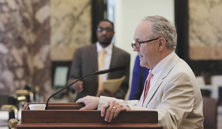 Sen. Buck Clarke, R-Hollandale, said he is optimistic about revenue projections for the fiscal-year 2019 budget, and lawmakers plan to set aside 2 percent of the budget in the state’s rainy-day fund.
