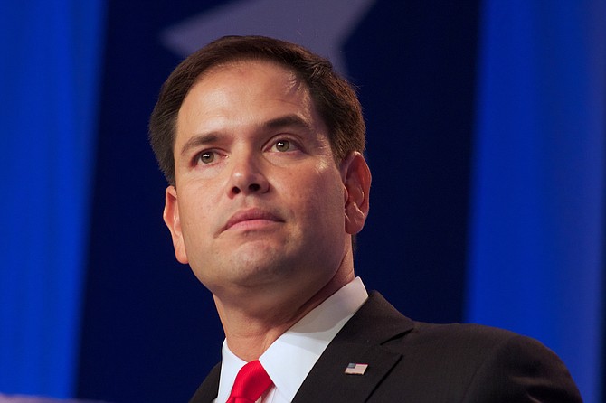 On the defensive after the Florida school shooting rampage that killed 17, GOP Sen. Marco Rubio, an ardent gun-rights advocate, said he would support raising the age to buy rifles and other restrictions. Photo courtesy Flickr/Jamelle Bouie