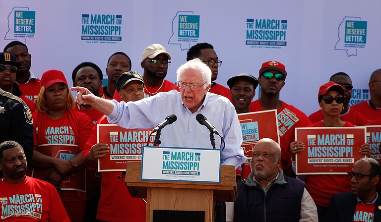 U.S. Sen. Bernie Sanders, an independent politician from Vermont, came to Canton in March to support some Nissan workers' effort to unionize, which failed. He routinely emphasizes economic "class" issues over racism, which turns off many black voters.