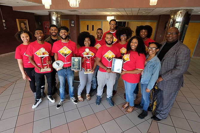 MADDRAMA, a student performance troupe at Jackson State University, recently won nine awards at the 82nd National Association of Dramatic and Speech Arts Conference at Dillard University in New Orleans. Photo courtesy MADDRAMA