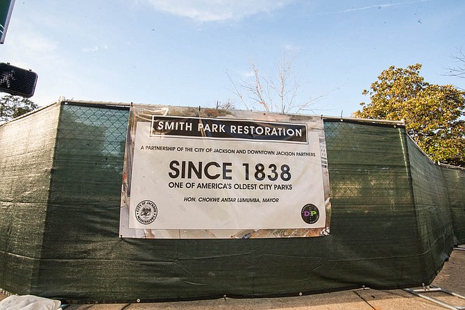 Smith Park in downtown Jackson, which has been closed for renovations since November 2017, will reopen on Friday, April 13.