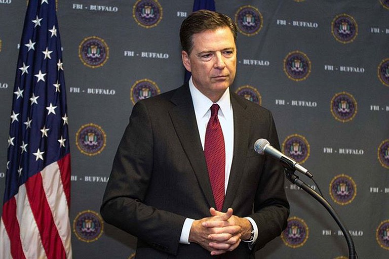 Fired FBI Director James Comey says he believes President Donald Trump's political attacks on the FBI are making the country less safe.