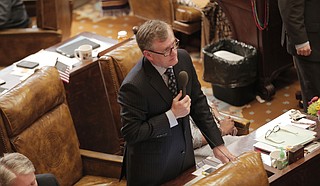 Rep. Jay Hughes of Oxford said the state needs to improve public education, highways and mental health services.