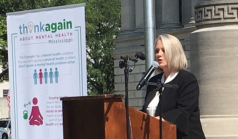 Diana Mikula, the executive director of the Mississippi Department of Mental Health, hopes that the "Think Again" campaign will break down the stigma of mental illness and encourage Mississippians to seek care if they need it.