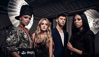 (Right to left) R&B artist Carvena Jones, a Jackson native, joins James Graham, Stephanie Zelaya and Sharaya J on season two of “The Four: Battle for Stardom,” which premiers on FOX on Thursday, June 7.