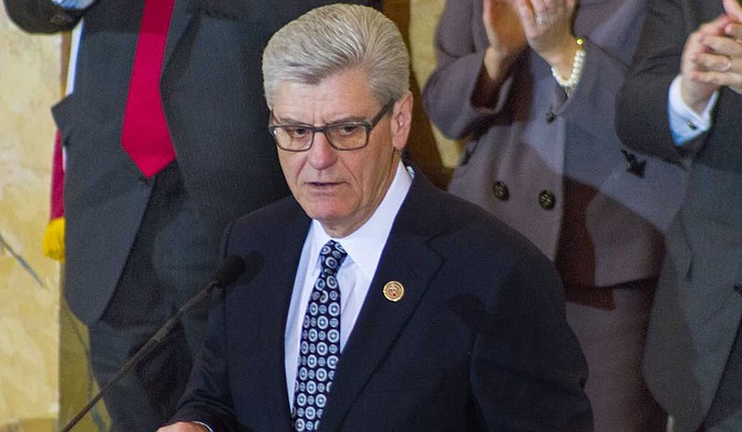 Gov. Phil Bryant said combining sports betting, online sales tax and state lottery revenues could come close to the needed amount to maintain the state's infrastructure funding.