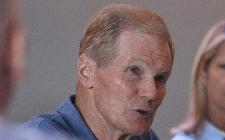 U.S. Sen. Bill Nelson accused the Trump administration of a "cover-up" after officials denied him entry Tuesday to a detention center for migrant children in South Florida where he had hoped to survey living conditions.