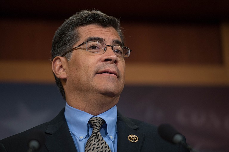 New York Attorney General Barbara Underwood and California Attorney General Xavier Becerra (pictured) were among those who sued the Trump administration Tuesday to force it to reunite the thousands of immigrant children and parents it separated at the border.