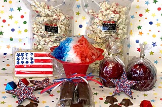 Celebrate the Fourth of July with businesses such as Nandy’s Candy.