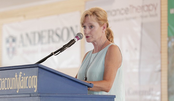 Sen. Cindy Hyde-Smith was among 18 politicians speaking on the Fourth of July at an old courthouse in Jacinto in northeastern Mississippi.