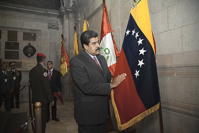In an exchange that lasted around five minutes, McMaster and others took turns explaining to Trump how military action could backfire and risk losing hard-won support among Latin American governments to punish President Nicolas Maduro (pictured) for taking Venezuela down the path of dictatorship, according to the official.